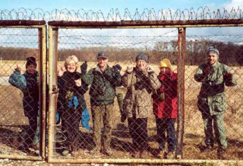 Remains of Iron Curtain border fence